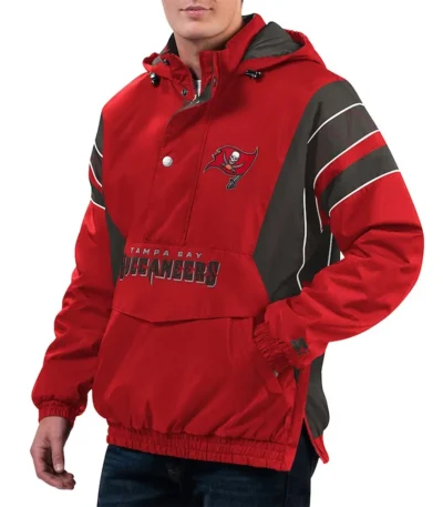 Home Team Tampa Bay Buccaneers Half-Zip Hoodie Jacket