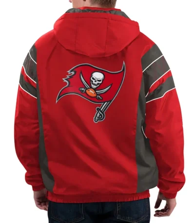 Home Team Tampa Bay Buccaneers Half-Zip Hoodie Jacket
