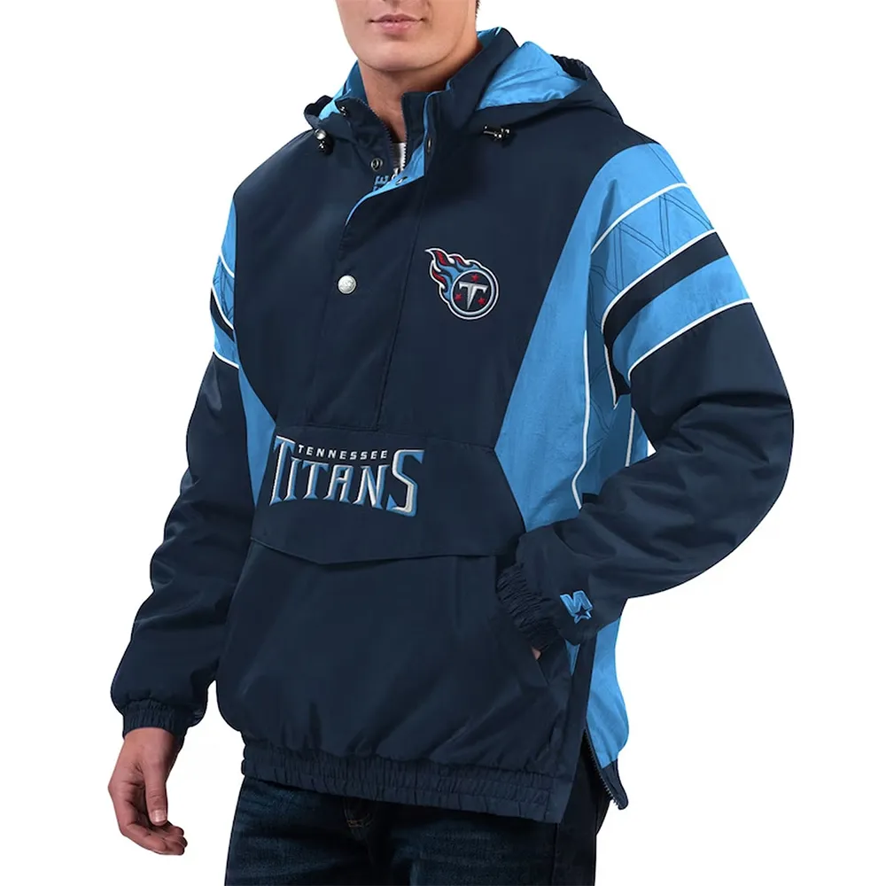Home Team Tennessee Titans Half-Zip Hoodie Jacket Home Team Tennessee Titans Half-Zip Hoodie Jacket