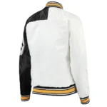 Hometown Pittsburgh Steelers White-Black Satin Jacket