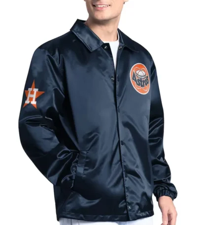 Houston Astros Point Man Coaches Navy Jacket