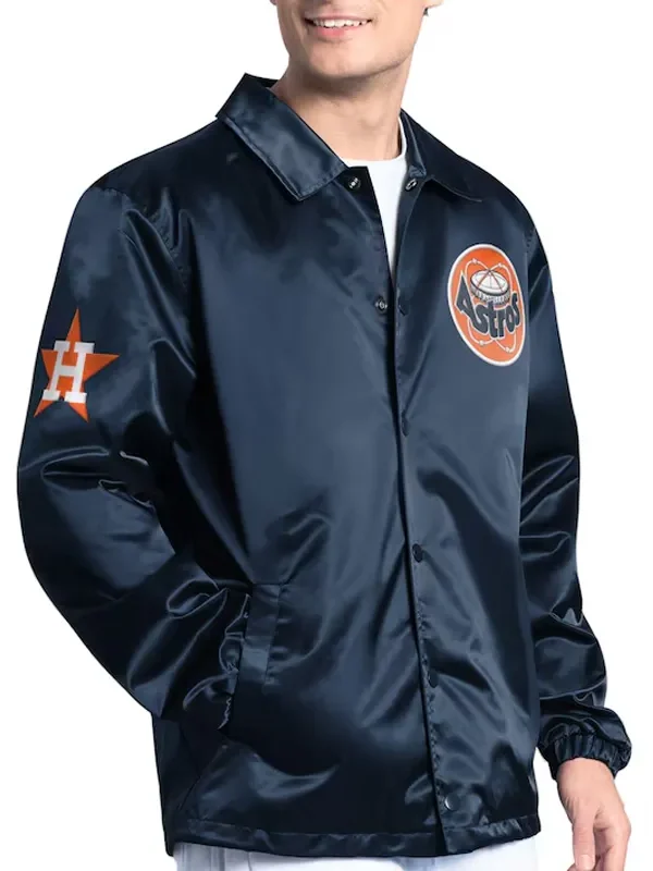 Houston Astros Point Man Coaches Navy Jacket