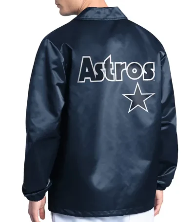 Houston Astros Point Man Coaches Navy Jacket