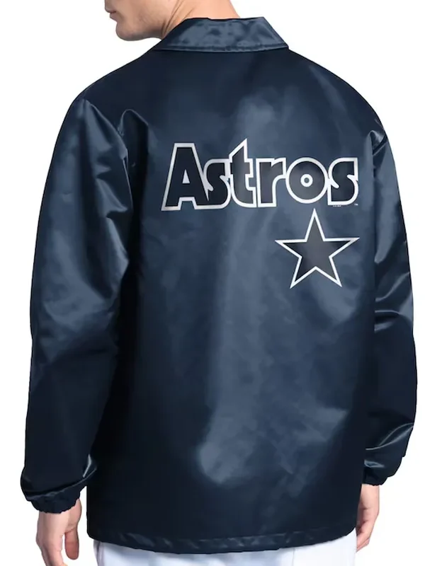 Houston Astros Point Man Coaches Navy Jacket