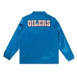 Houston Oilers Blue Satin Windbreaker