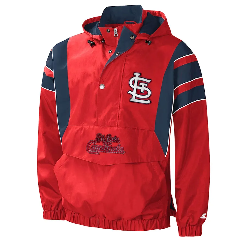 Impact St. Louis Cardinals Half-Zip Hoodie Jacket Impact St. Louis Cardinals Half-Zip Hoodie Jacket