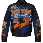 JH Design New York Knicks 2026 Champions Leather Jacket