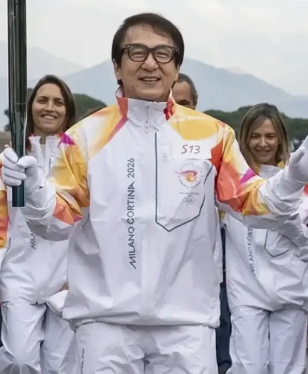 Jackie Chan Winter Olympics Flame Jacket