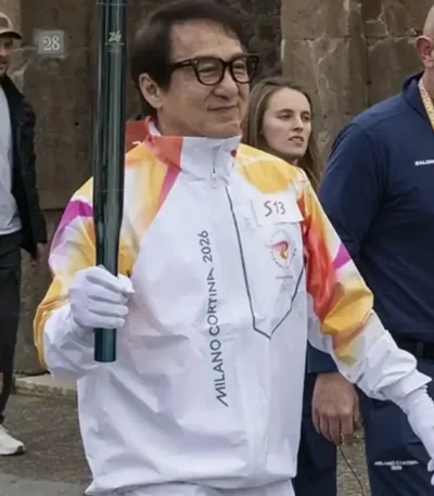 Jackie Chan Winter Olympics Flame Jacket