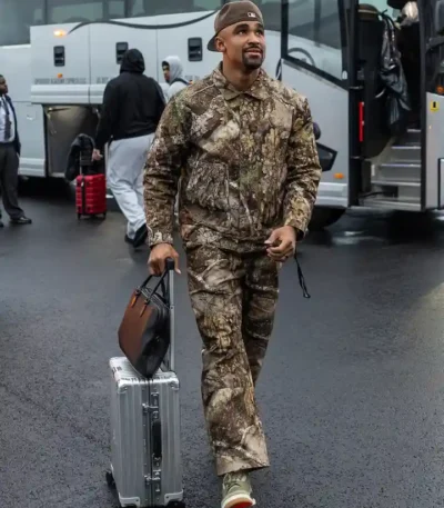 Jalen Hurts Camo Outfit