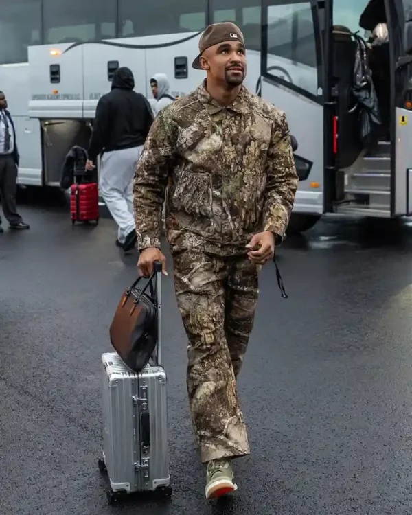 Jalen Hurts Camo Outfit