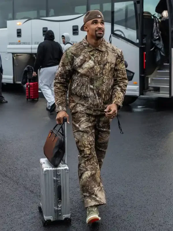 Jalen Hurts Camo Outfit