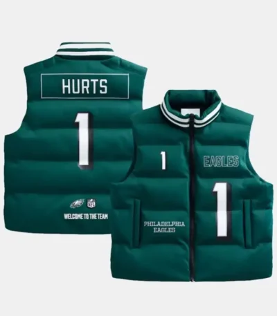 Jalen Hurts Philadelphia Eagles Puffer Vest