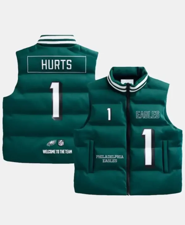 Jalen Hurts Philadelphia Eagles Puffer Vest