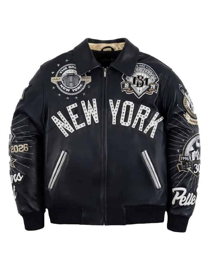 Jay-Z Pelle Pelle New York Yankees Leather Jacket Jay-Z Pelle Pelle New York Yankees Leather Jacket