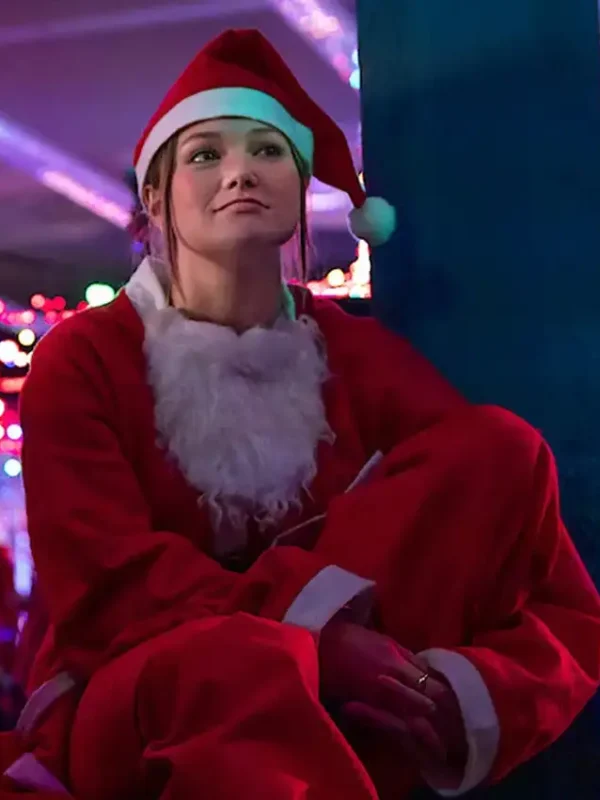 Jingle Bell Heist Olivia Holt Santa Coat