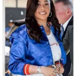 Jordyn Woods Knicks Blue Varsity Jacket