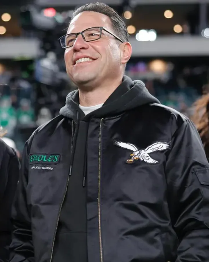 Josh Shapiro Eagles Bomber Jacket Josh Shapiro Eagles Bomber Jacket