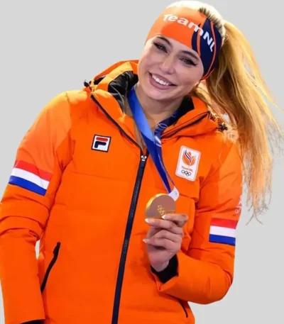 Jutta Leerdam Netherlands Orange Jacket
