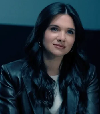 Katie Stevens Providence Falls S01 Black Leather Blazer