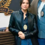 Katie Stevens Providence Falls S01 Black Leather Jacket
