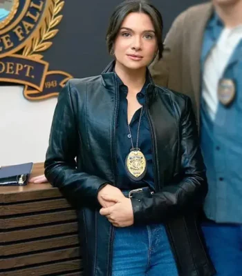 Katie Stevens Providence Falls S01 Black Leather Jacket