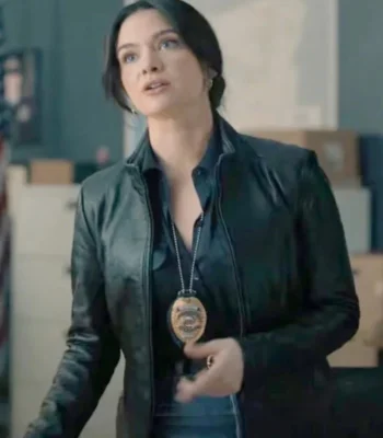 Katie Stevens Providence Falls S01 Black Leather Jacket