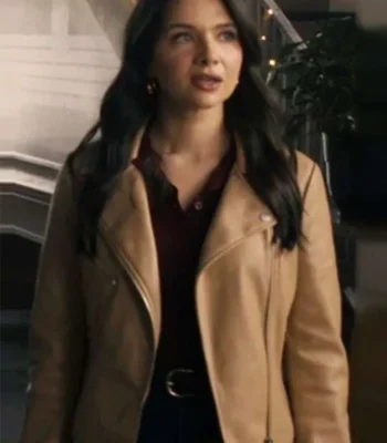 Katie Stevens Providence Falls S01 Brown Leather Jacket