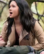 Katie Stevens Providence Falls S01 Brown Leather Jacket