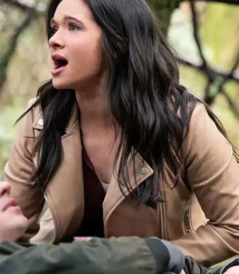 Katie Stevens Providence Falls S01 Brown Leather Jacket