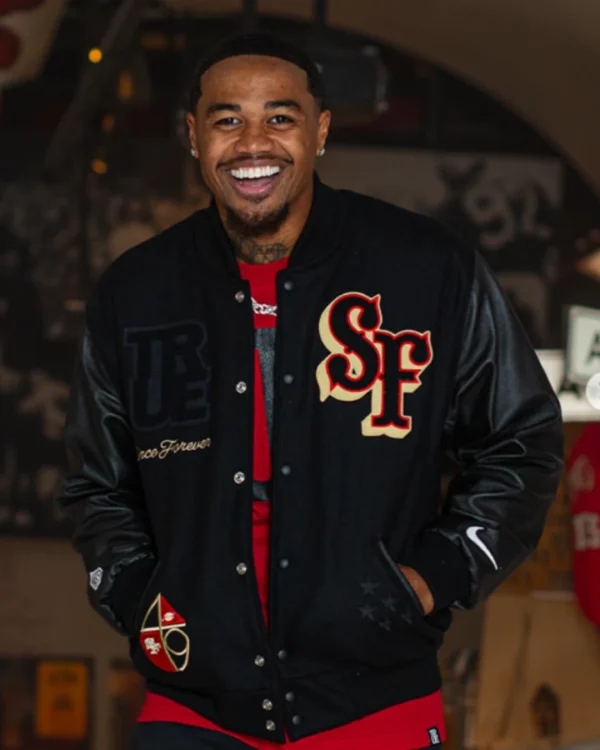 Kendrick Bourne 49ers Varsity Jacket