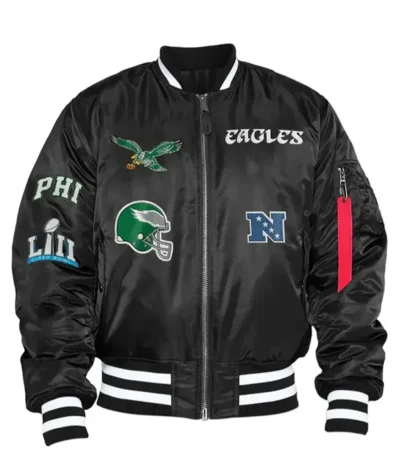 Kevin Hart Philadelphia Eagles Black Jacket