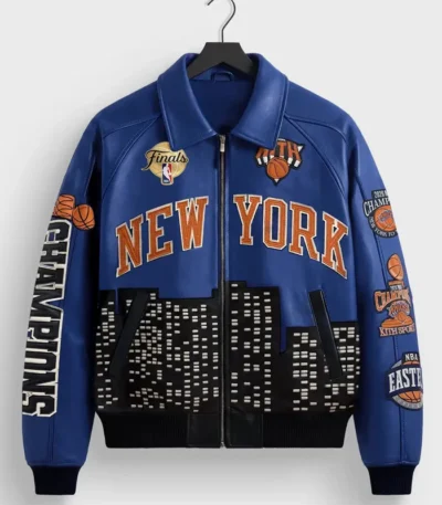 Kith New York Knicks 2026 Champions Leather Jacket