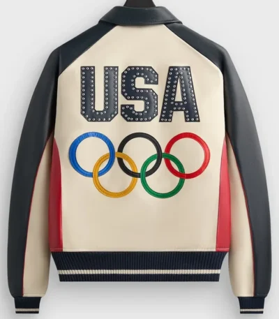 Kith X AVIREX Team USA Leather Bomber Jacket