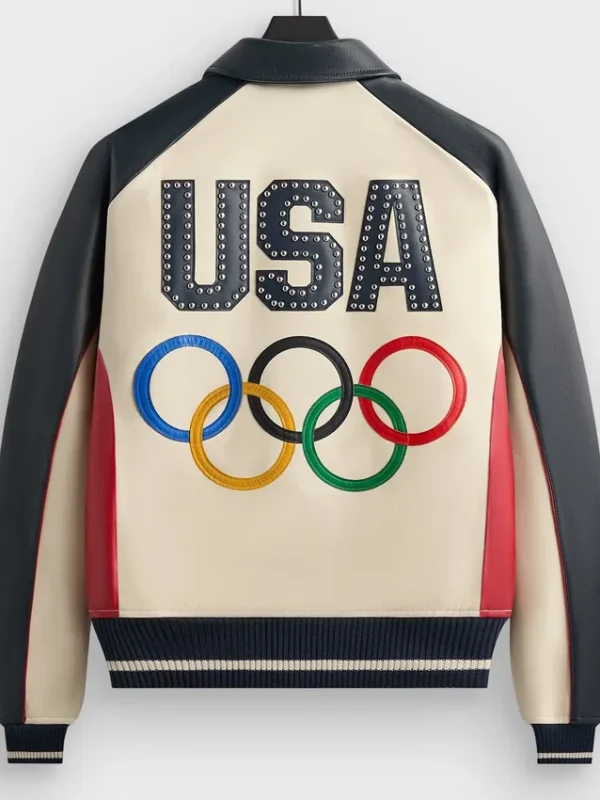Kith X AVIREX Team USA Leather Bomber Jacket