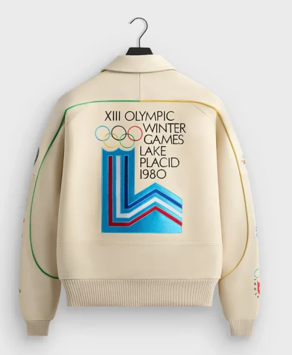 Kith x AVIREX Olympics Heritage Leather Bomber Jacket