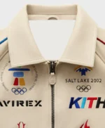 Kith x AVIREX Olympics Heritage Leather Bomber Jacket