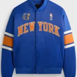 Kith x New York Knicks 26 Champions Blue Satin Jacket