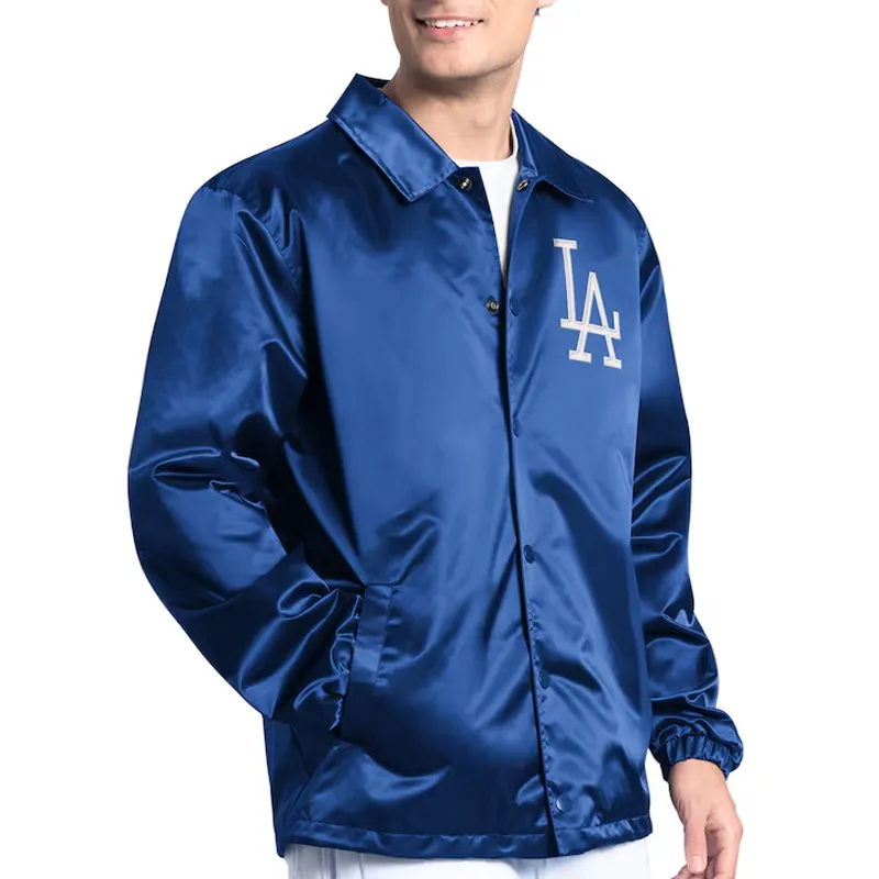 LA Dodgers Point Man Coaches Royal Jacket LA Dodgers Point Man Coaches Royal Jacket