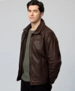 Lachlan Quarmby Providence Falls S01 Brown Leather Jacket