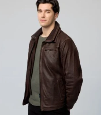 Lachlan Quarmby Providence Falls S01 Brown Leather Jacket