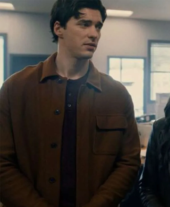 Lachlan Quarmby Providence Falls S01 Brown Wool Jacket Lachlan Quarmby Providence Falls S01 Brown Wool Jacket