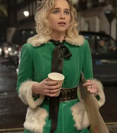 Last Christmas Emilia Clarke Green Jacket