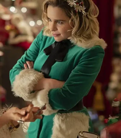 Last Christmas Emilia Clarke Green Jacket