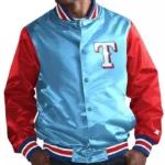 Light Blue/Red Texas Rangers Top Slugger Jacket