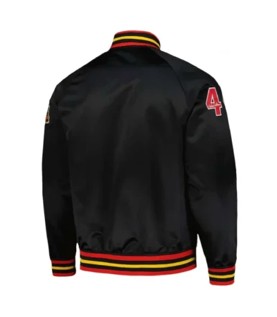 Milwaukee Brewers Black Lightweight Satin Jacket