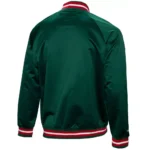 Lightweight Minnesota Wild Green Satin Jacket