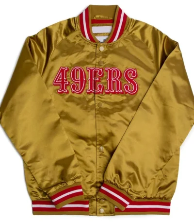Lightweight San Francisco 49ers Golden Satin Jacket