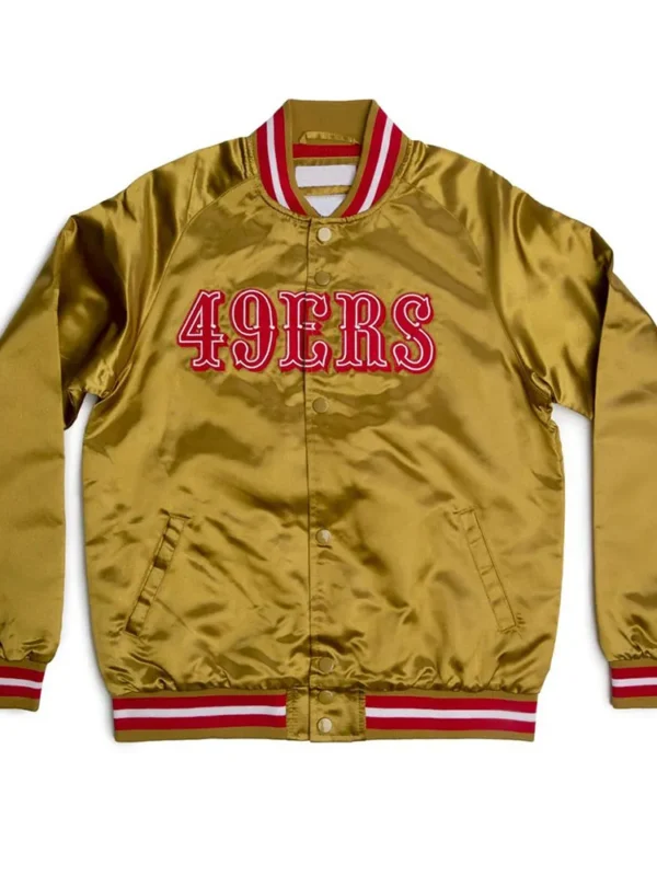 Lightweight San Francisco 49ers Golden Satin Jacket