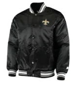 Locker Room New Orleans Saints Black Satin Jacket